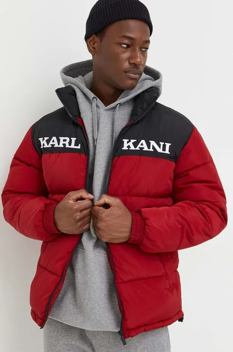 Яке Karl Kani в червено зимен модел