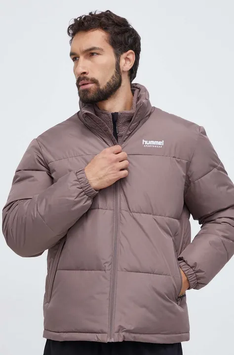 Куртка Hummel чоловіча колір коричневий зимова