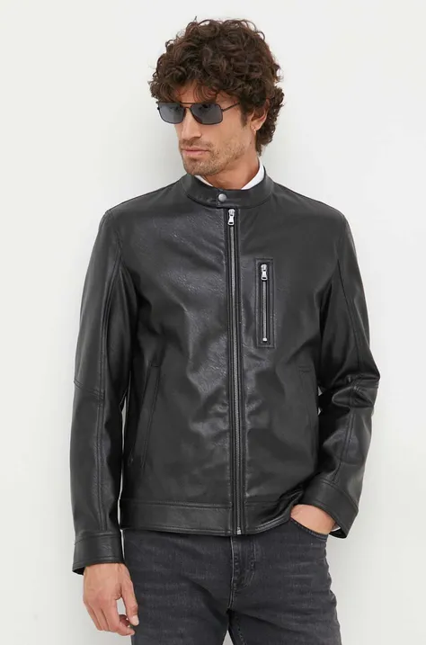 Куртка Sisley чоловіча колір чорний перехідна