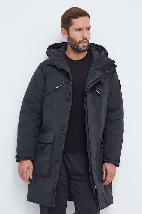 Μπουφάν Didriksons χρώμα: μαύρο