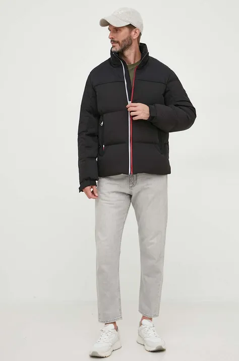 Pernata jakna Tommy Hilfiger za muškarce, boja: crna, za zimu