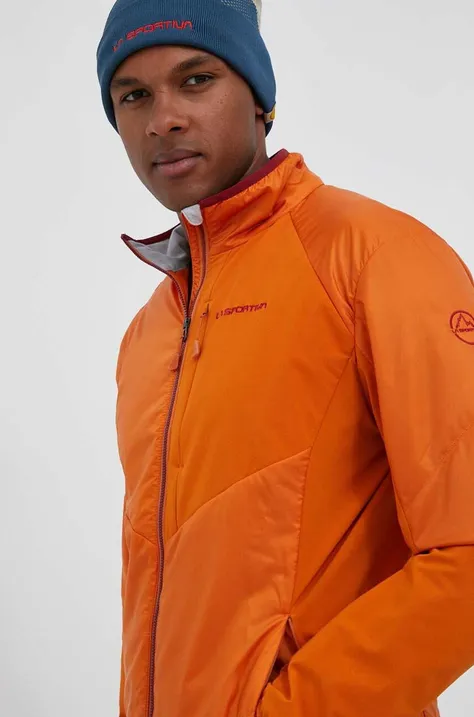 Športová bunda LA Sportiva Ascent Primaloft oranžová farba