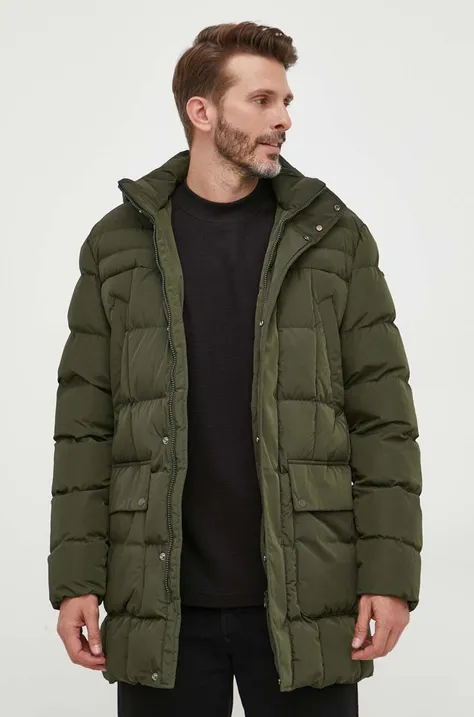 Куртка Geox чоловіча колір зелений зимова