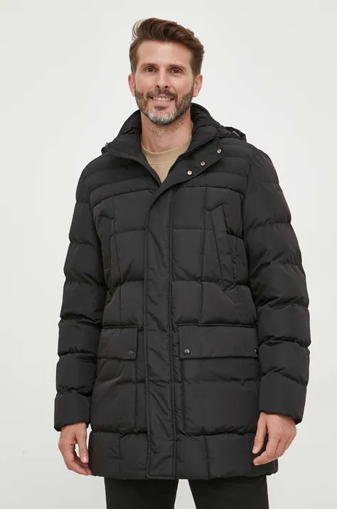Куртка Geox чоловіча колір чорний зимова
