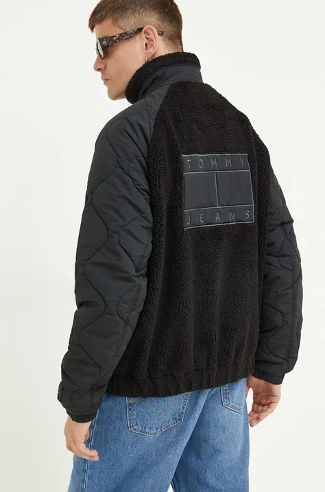 Tommy Jeans kurtka męska kolor czarny przejściowa