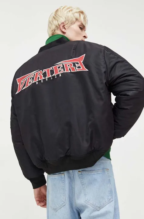 Куртка-бомбер Vertere Berlin мужской цвет чёрный зимняя oversize