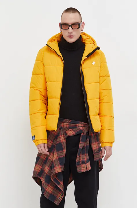 Куртка Superdry мужская цвет жёлтый зимняя