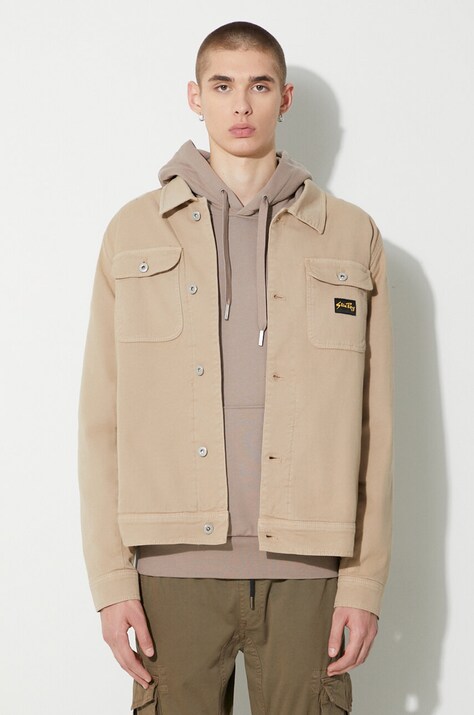 Дънково яке Stan Ray TRUCKER JACKET (LINED) в бежово преходен модел AW2312134