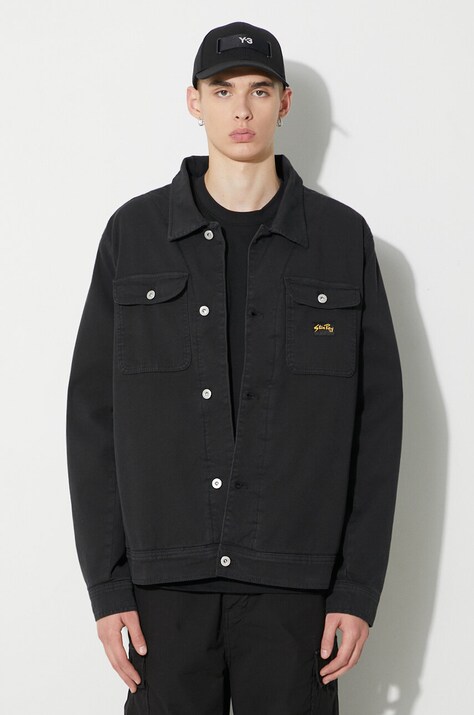 Дънково яке Stan Ray TRUCKER JACKET (LINED) в черно преходен модел AW2312154
