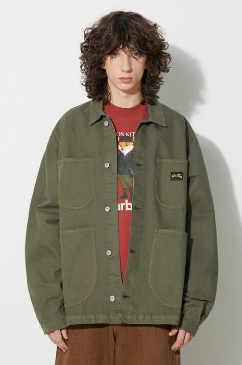 Дънково яке Stan Ray COVERALL JACKET (UNLINED) в зелено преходен модел AW2311609