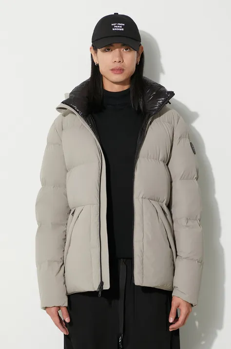 Пуховая куртка Woolrich мужская цвет серый зимняя