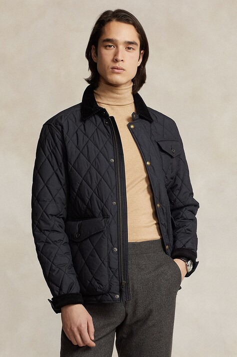 Polo Ralph Lauren geaca barbati, culoarea albastru marin, de tranzitie