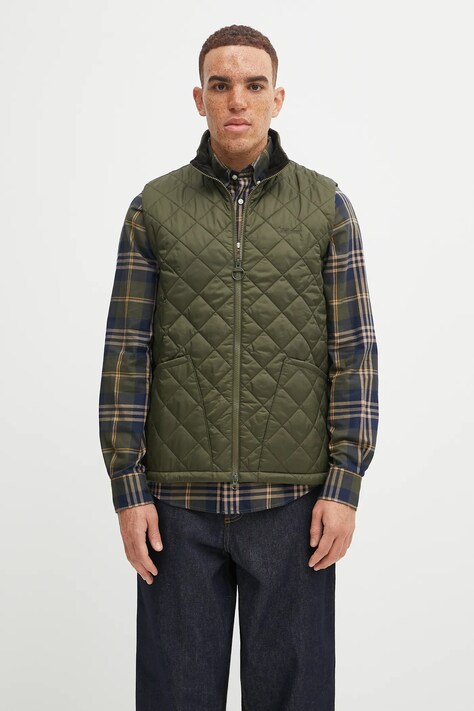 Елек Barbour мъжки в зелено преходен модел