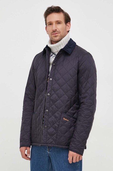 Barbour geaca barbati, culoarea albastru marin, de tranzitie