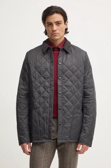 Barbour kurtka Heritage Liddesdale Quilted Jacket męska kolor szary przejściowa MQU0240