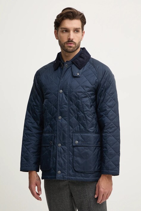 Barbour geaca Ashby Quilt barbati, culoarea negru, de tranzitie, MQU1638