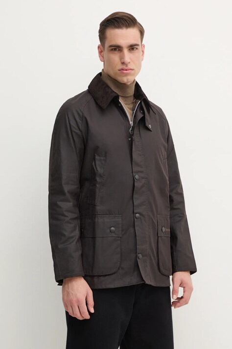 Barbour jacket men's brown color