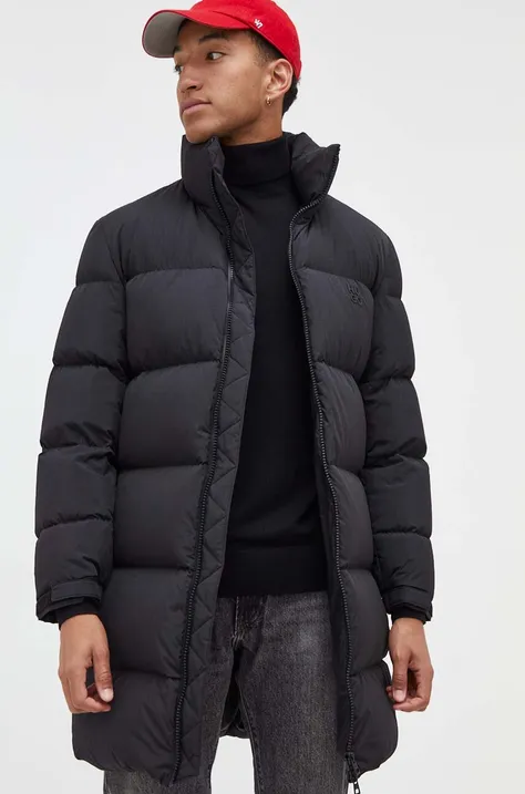Пухова куртка HUGO чоловіча колір чорний зимова