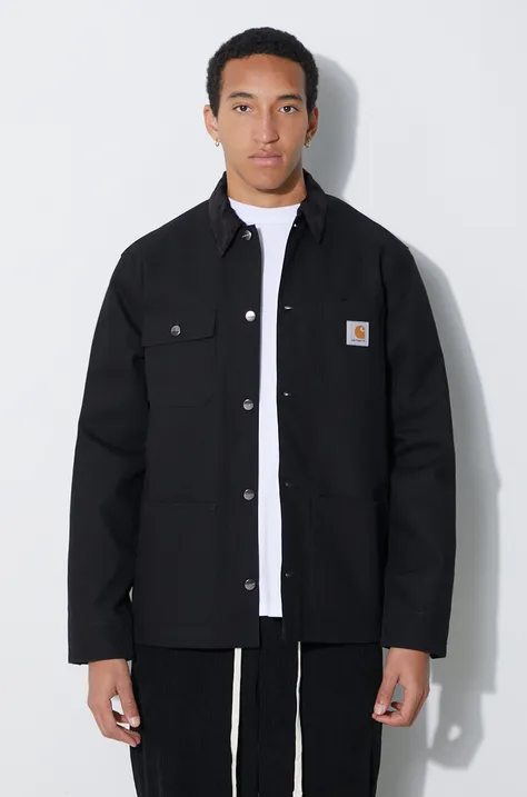 Carhartt WIP giacca di jeans uomo colore nero