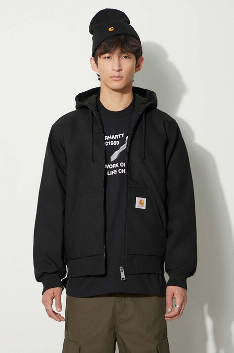 Яке Carhartt WIP в черно преходен модел