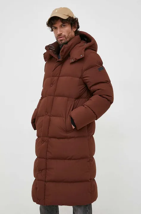 Pernata jakna Hetrego za muškarce, boja: smeđa, za zimu
