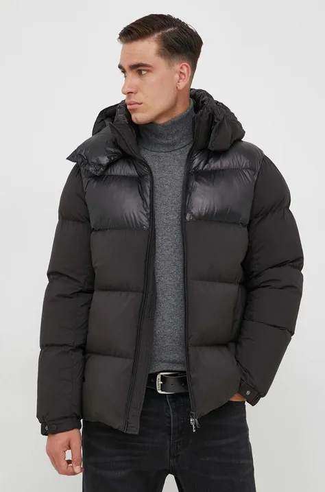 Pernata jakna Hetrego za muškarce, boja: crna, za zimu