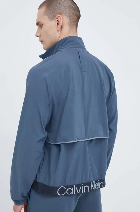 Спортивна куртка Calvin Klein Performance колір сірий перехідна