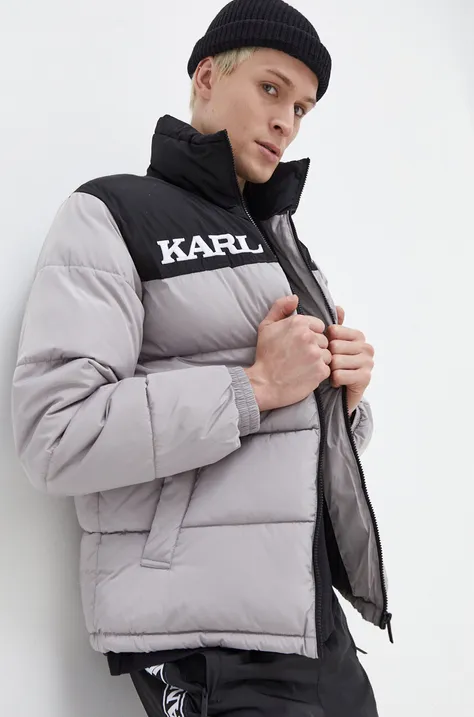 Karl Kani kurtka męska kolor szary zimowa