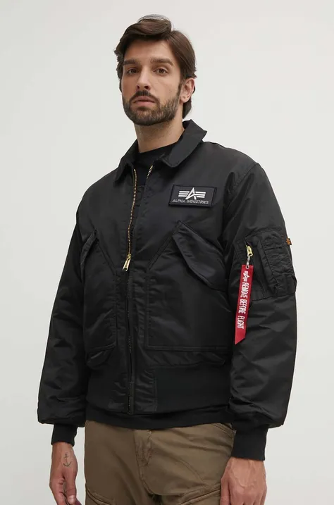 Куртка Alpha Industries чоловіча колір чорний зимова