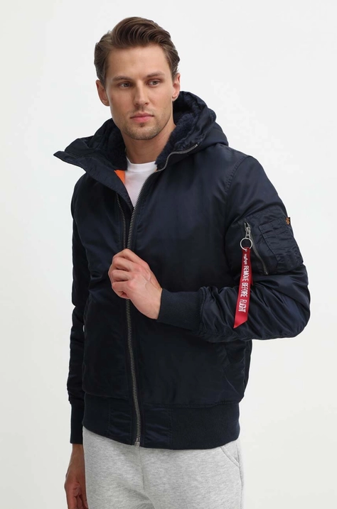 Alpha Industries rövid kabát MA-1 Hooded férfi, téli