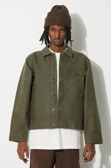 Filson denim jacket Short Lined Cruiser men's green color FMCPS0012