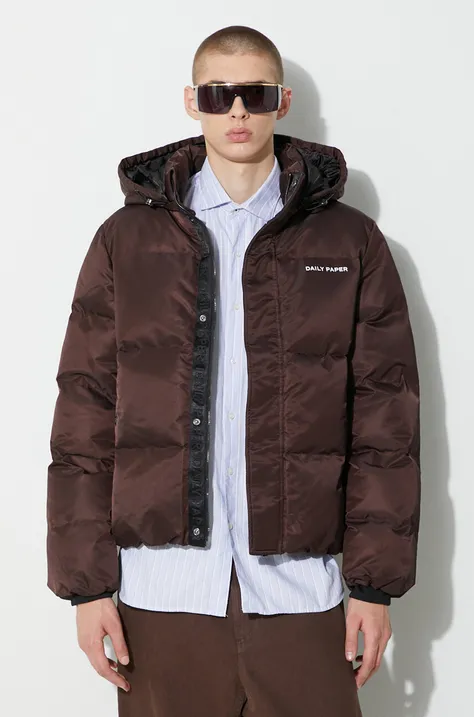 Куртка Daily Paper Epuffa мужская цвет коричневый зимняя 2322003