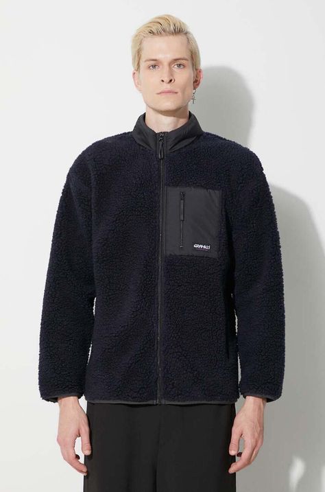 Gramicci sweatshirt Sherpa men's navy blue color G3FU.J061