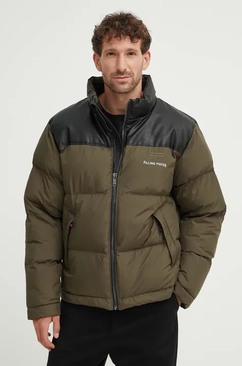 Куртка Filling Pieces Puffer Jacket мужская цвет зелёный зимняя 78616961300