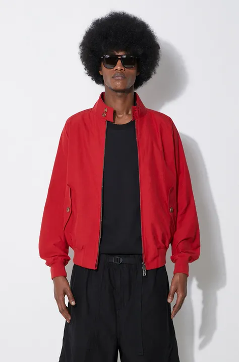 Bomber jakna Baracuta G9 Cloth za muškarce, boja: crvena, za prijelazno razdoblje, BRCPS0001