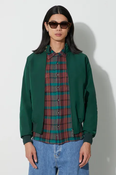 Bomber jakna Baracuta G9 Cloth za muškarce, boja: zelena, za prijelazno razdoblje, BRCPS0001