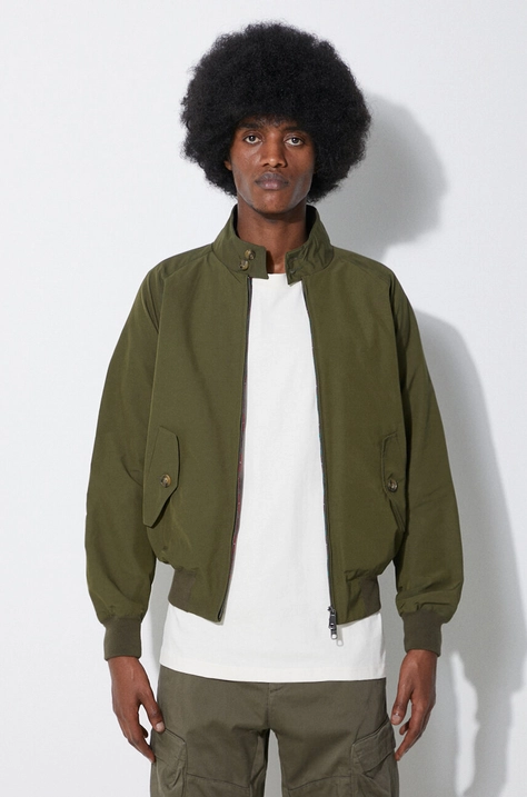 Baracuta geaca bomber G9 Cloth barbati, culoarea verde, de tranzitie, BRCPS0001