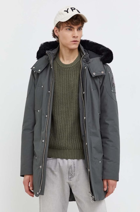 MOOSE KNUCKLES geacă de puf Original bărbați, culoarea verde, de iarnă