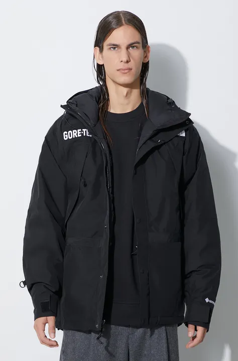 Bunda The North Face Gore - Tex Mountain Insulated Jacket pánská, černá barva, přechodná, oversize, NF0A831KJK31