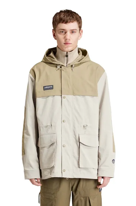 adidas Originals jacket Moorfield men's beige color IN6753