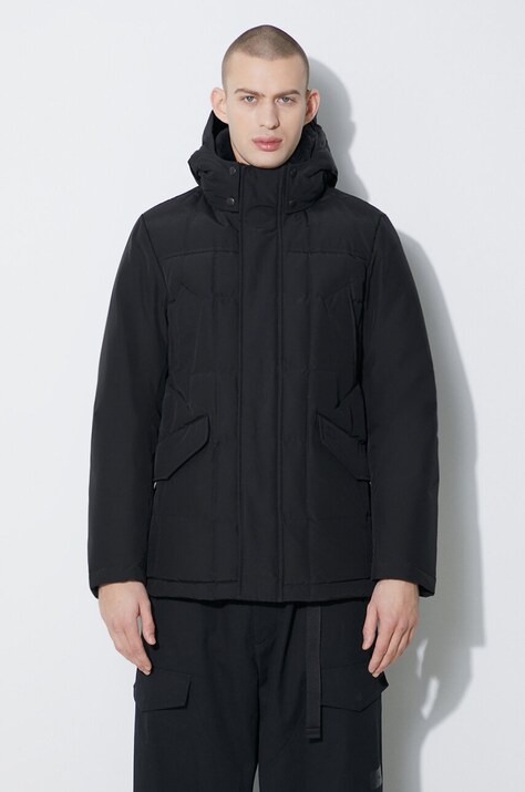 Woolrich kurtka puchowa Blizzard Field Jacket męska kolor czarny zimowa CFWOOU0621MRUT0001