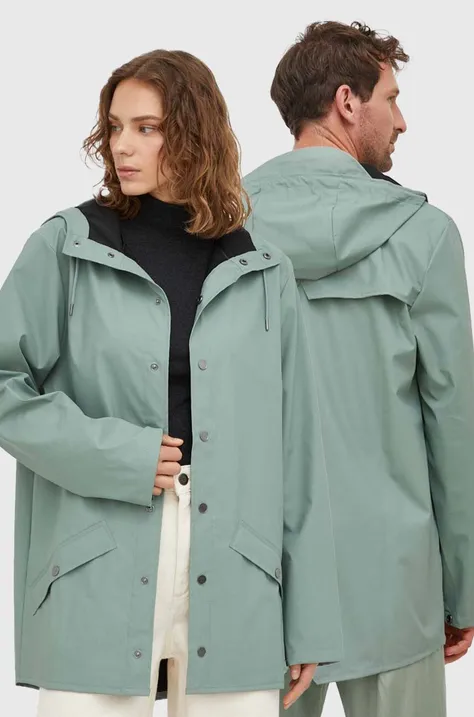 Vodoodporna jakna Rains 12010 Jackets zelena barva