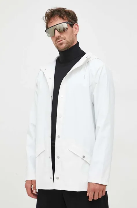 Rains kurtka przeciwdeszczowa 12010 Jackets kolor biały przejściowa