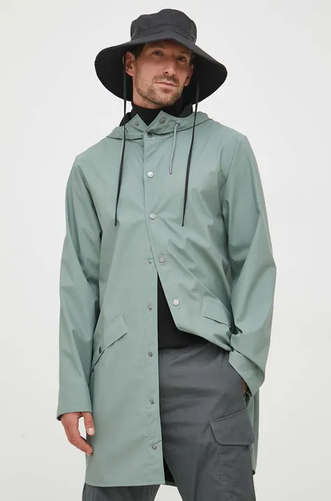 Rains kurtka przeciwdeszczowa 12020 Jackets kolor zielony przejściowa