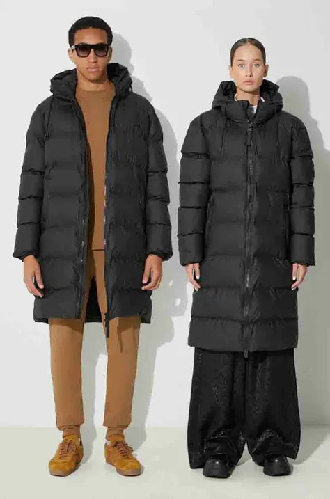 Куртка Rains 15130 Jackets колір чорний зимова