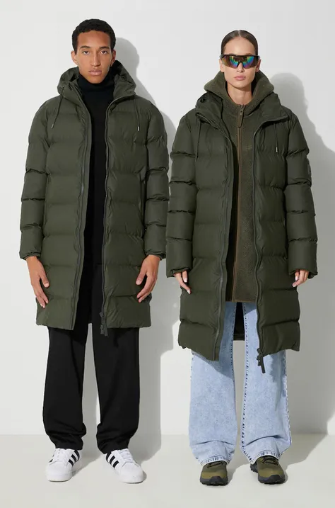 Куртка Rains 15130 Jackets колір зелений зимова