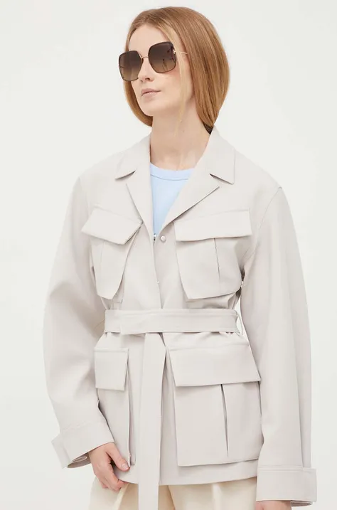 Calvin Klein rövid kabát női, szürke, átmeneti