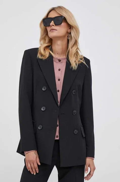 Пиджак Sisley цвет чёрный двубортный однотонная