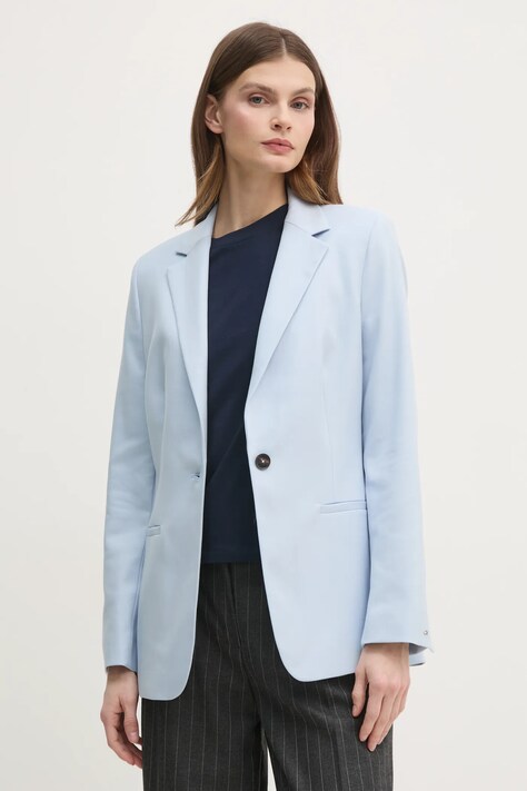 Tommy Hilfiger marynarka kolor niebieski jednorzędowa