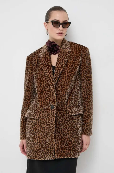 Піджак MAX&Co. колір коричневий однобортний візерунок